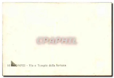 Pompeii - View of the Street and Temple of Fortune — n°16 — Back