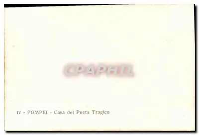 Pompeya - Casa del Poeta Trágico — serie 17 — editor — Reverso