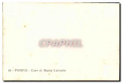 Pompéia - Casa de Lúcrcea — n°19 — Verso