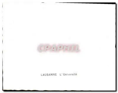 Lausanne — De Universiteit — Achterkant
