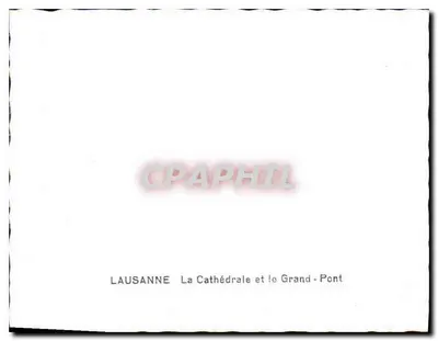 Lausanne — Katedra i Grand-Pont — Rewers