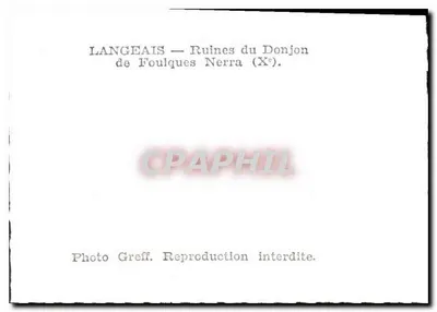 Langeais — Ruínas do Donjon de Foulques Nerra (Xe) — Verso