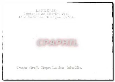 Diptyk Karola VIII i Anny z Bretanii (XV wiek) — Langeais — Fotografia Greff — Rewers