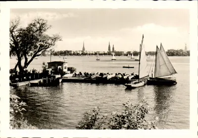 Vista do lago de Wannsee — Berlim — número de série ilegível