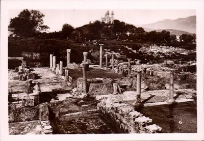 Ruines romaines de Pompéi — vue générale — série 6