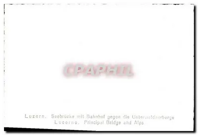 Lucerna — Ponte Principal e Alpes — Verso