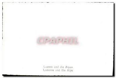 Lucerna e as Alpes — Verso