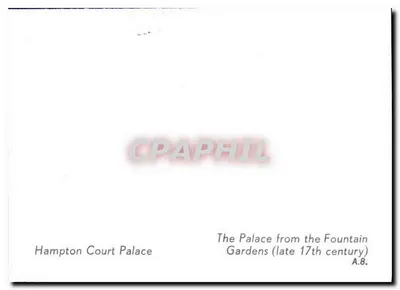 Palácio de Hampton Court — O Palácio visto dos Jardins da Fonte (fim do século XVII) — A.8. — Verso
