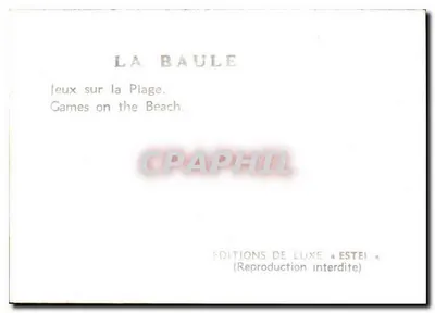 La Baule — Gioco sulla Spiaggia — Edizioni di Lusso « ESTEI » — Verso