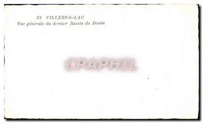 Villers-le-Lac — Visão geral do último balnear do Doubs — editor desconhecido, n° 33 — Verso