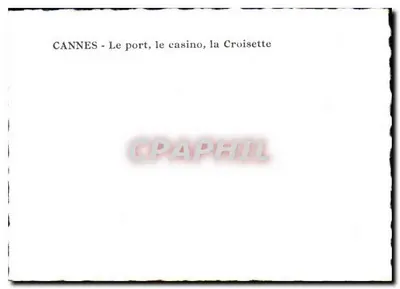 Cannes — Port, kasyno, Croisette — Rewers