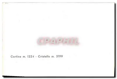 Corlina m. 1224 — Cristallo m. 3199 — Verso