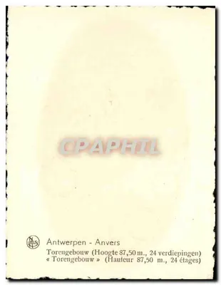 Antwerpen - Anvers — Torre da Bolsa — editor N. J. L. S. — Verso