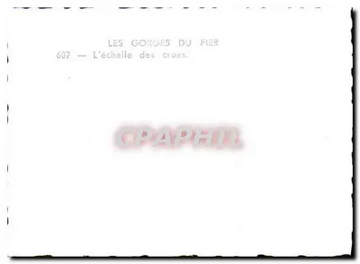 As Gorges do Fier — A escala das cheias — série 602 — Verso