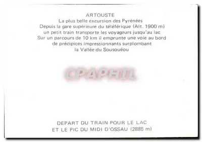 Train du Midi d'Ossau — Artouste — Back