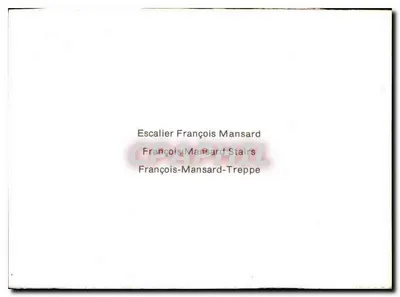 Trap François Mansard — Trap — Uitgever niet leesbaar, serie-nummer niet leesbaar — Achterkant