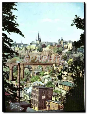 Luxemburgo — Vista pitoresca da Cidade Alta — Messageries Paul Kraus, Luxemburgo G.D.
