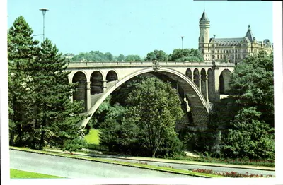 Ponte Adolphe e Caixa de Economia — Luxemburgo — editor Graphphil