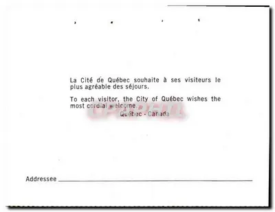 Widok Quebecu — miasto i rzeka — Rewers