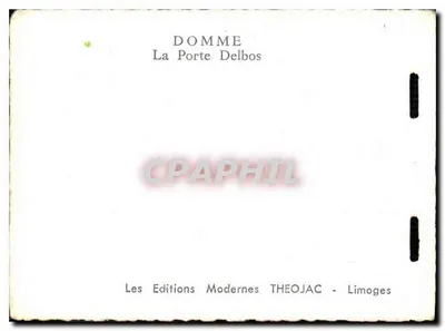 Domme — A Porta Delbos — Les Editions Modernes THEOJAC - Limoges — Verso