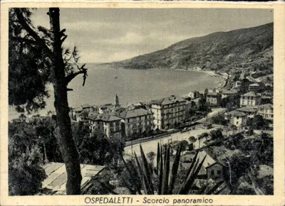 Ospedaletti - Visão panorâmica parcial da Riviera dei Fiori