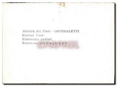 Ospedaletti - Visão panorâmica parcial da Riviera dei Fiori — Verso