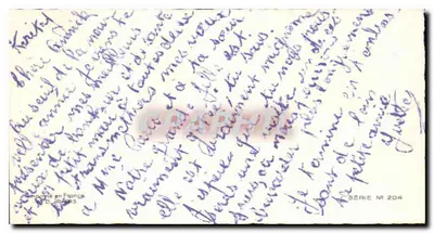 Bom Ano — folhas de carvalho e pássaros — editor J. JACQUES, série N° 204 — Verso