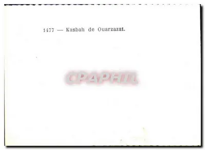 Kasbah de Ouarzazat — vista panorâmica — n°1477 — Verso