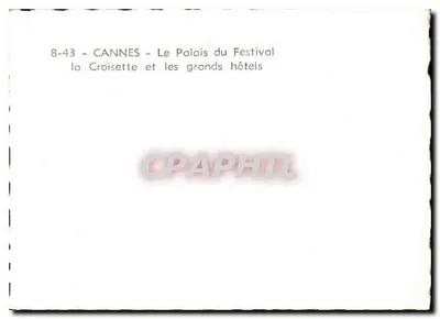 Cannes — La Croisette i wielkie hotele — seria 8-43 — Rewers
