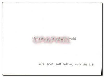 Hinterzarten - Schwarzwald — fot. Rolf Kellner, Karlsruhe i. B. — n° 9220 — Verso