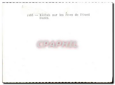 Kasbah en las orillas del Oued Dadès — serie 1486 — Reverso