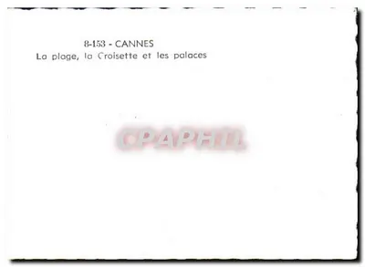 Cannes — Plaża, Croisette i pałacowe hotele — 8-153 — Rewers
