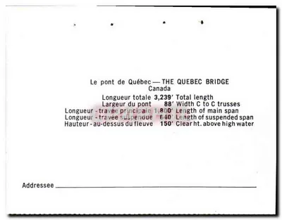 Most w Quebecu — THE QUEBEC BRIDGE — Kanada — Rewers