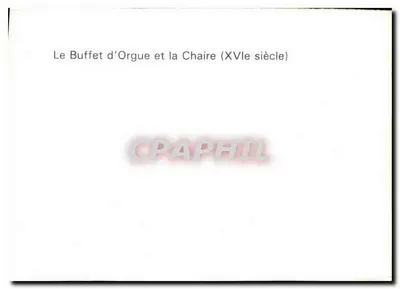Buffet de Órgão e Cadeira — Século XVII — Verso