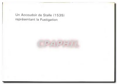 Oparcie ławy (1535) — przedstawiające fustigację — Rewers