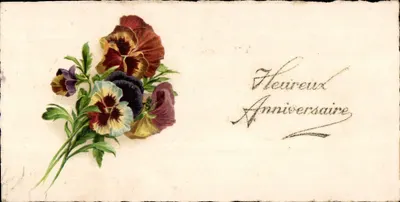 Buquê de margaridas — Aniversário — Carte postale ancienne