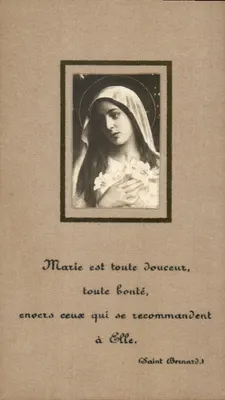 Virgem Maria — citação de São Bernardo — B.-Li, Paris