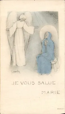 Anjo saudando Maria — J. Verly — Braun & Cie