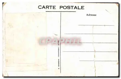 CARTE PHOTO dziecko Dirigeable Zeppelin — Rewers