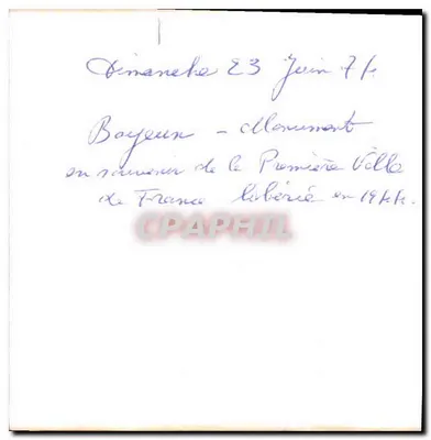 Bouyeux - Monument comemorativo — comemoração da Primeira Guerra Mundial — Verso