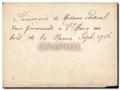 Zdjęcie Pani Pascal St maur — Rewers