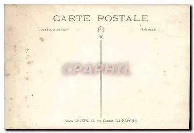 Kobieta na ławce — studio — Photo LERÉIN, 42 rue Carnot, La Flèche — Rewers