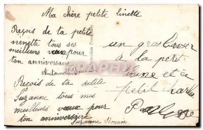 Flores em um vaso de hortência — SAPi Paris 1946 — Verso