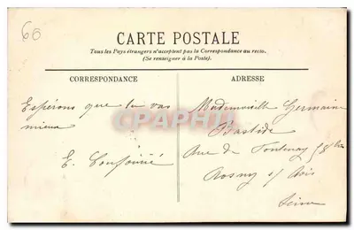 Compiègne — Le Château — La Façade côté du Parc — LL. — n°71 — Rewers