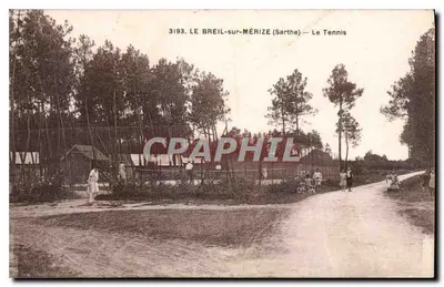Le Breil-sur-Mérize (Sarthe) — O Tênis — Imp. Phot. A. Doibeauc, Le Mans