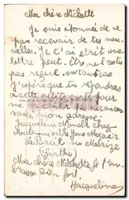 Le Breil-sur-Mérize (Sarthe) — O Tênis — Imp. Phot. A. Doibeauc, Le Mans — Verso