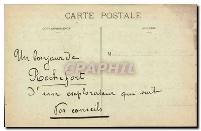 ROCHEFORT-sur-MER — Arsenal — Interior da Sala de Armas — Avenida Principal — Marcel Delboy, fototipia, Bordeaux — Verso