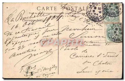 Richelieu na Digue de la Rocbe - segundo Henri Motte - Coleções ND Phot — Verso