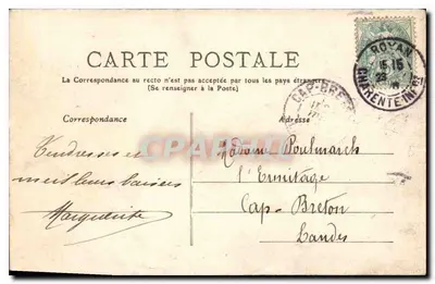 Royan — Um canto da Grande Conche — Novas Galerias — Verso