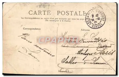 Marans - Marandaise em traje de cerimônia — L. C. n°22 — Verso